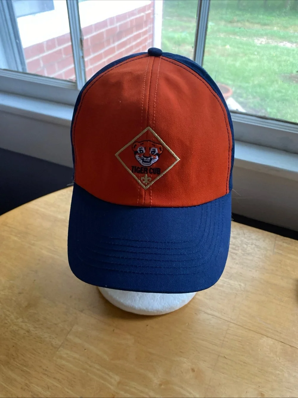 BSA Tiger Cub Boy Scouts Blue & Orange Adjustable Baseball Cap Hat M/L Cub Scout